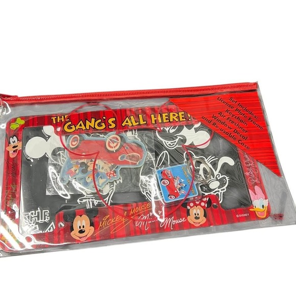 Disney "The Gangs All Here!" Collector Set NEW Keychain License Plate Frame More - Picture 4 of 7